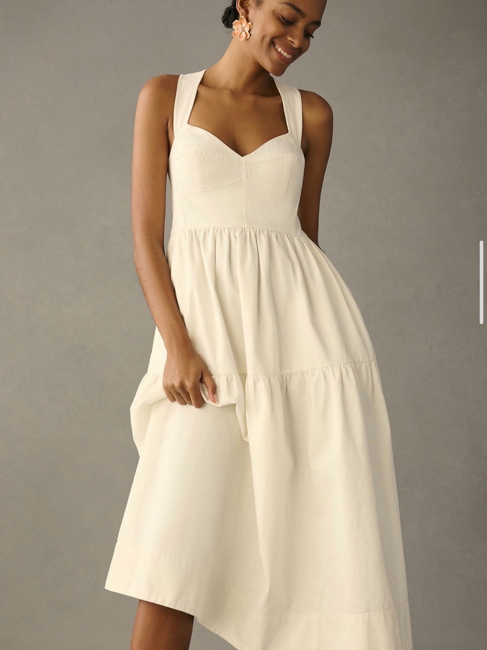 NWT ANTHROPOLOGY Denim Sweetheart Dress size S